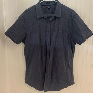 Apt. 9 Men's Navy Striped Button Down Shirt